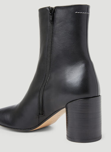 MM6 Maison Margiela 方头及踝靴 黑色 mmm0253026