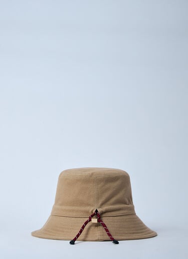 Logo Motif Bucket Hat Miu Miu Logo Motif Bucket Hat Beige miu0260026