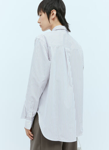 Signature Stripe Shirt TOTEME Signature Stripe Shirt White tot0254019