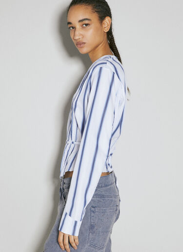 Our Legacy Pleated Blouse Blue our0255007