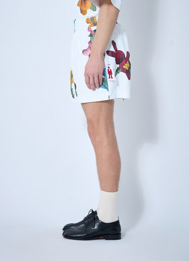 Walter Van Beirendonck Star Shorts White wlt0160003