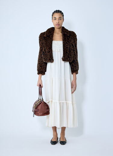 Chloé Silk Charmeuse Maxi Dress White chl0259009