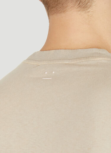 Acne Studios Face Patch T-Shirt Beige acn0149043
