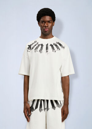 Palm Angels Big Neck Logo Loose T-Shirt White pma0164060