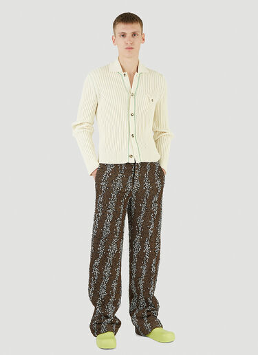 Ribbed-Knit Cardigan Bottega Veneta Ribbed-Knit Cardigan Beige bov0144009