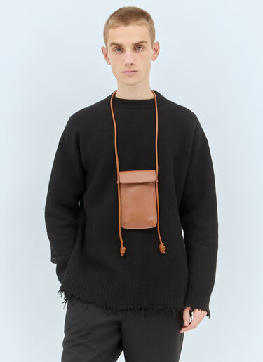 Dries Van Noten 皮革手机套 米色 dvn0158040