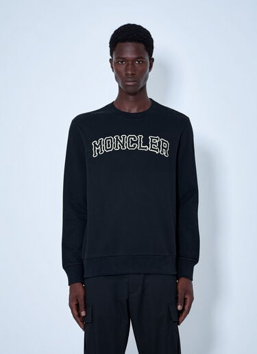 Moncler Logo Motif Sweatshirt Black mon0165057