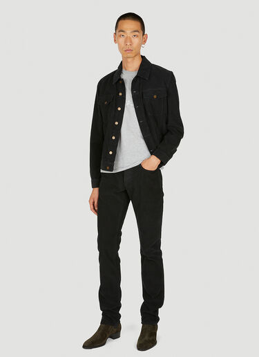 Saint Laurent Classic Corduroy Jacket Black sla0149018