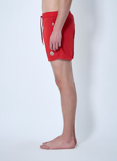 Moncler Nylon Swim Shorts Red mon0164014