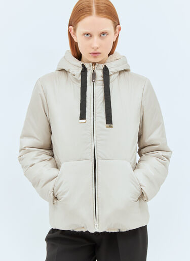 Max Mara Reversible Technical Canvas Jacket Beige max0257053