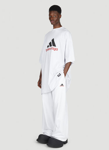 Balenciaga x adidas ロゴプリントTシャツ ホワイト axb0151027