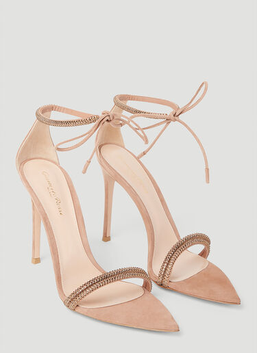 Gianvito Rossi 몬테카를로 하이힐 샌들 베이지 gia0253008