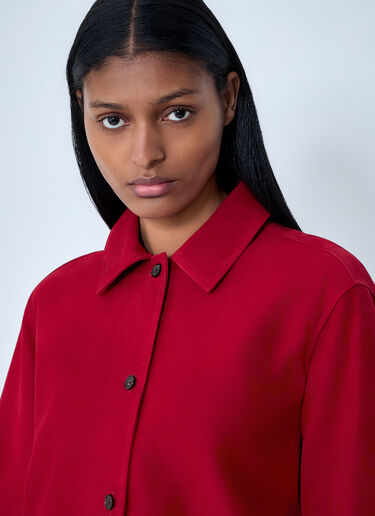 TOTEME Suede Overshirt Coral tot0263016