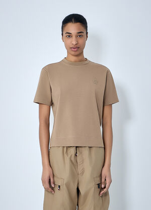 Moncler Grenoble Set of Three Cotton Jersey T-Shirts Beige mog0264008