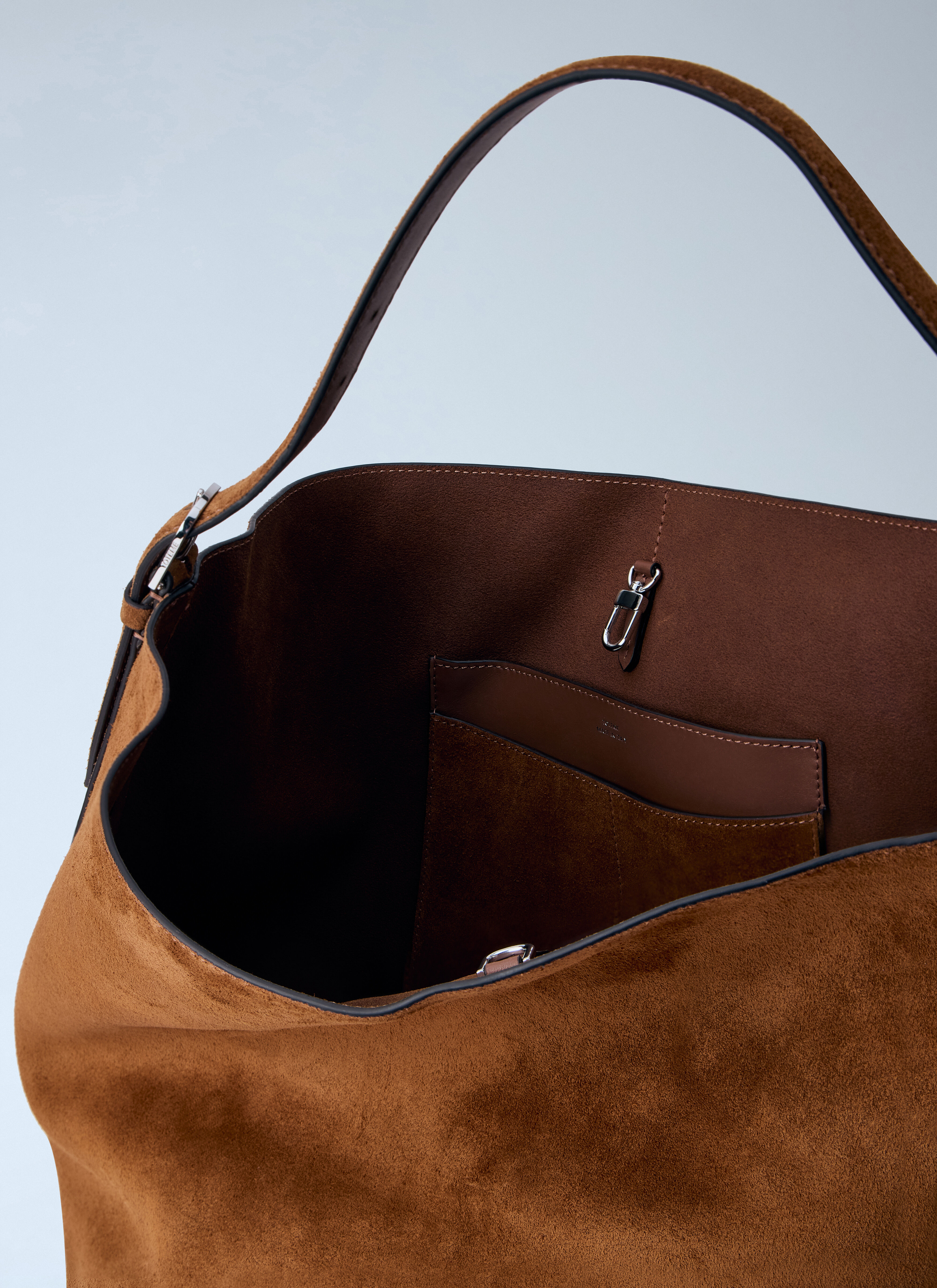 TOTEME Women's' Suede Belted Tote Bag in Brown | LN-CC®