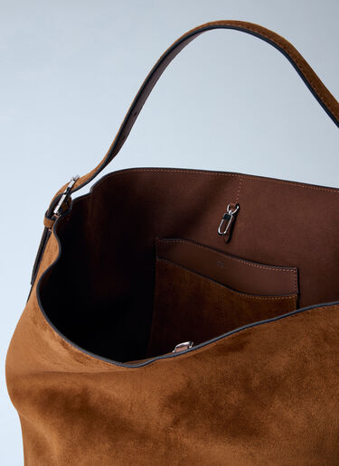 TOTEME Suede Belted Tote Bag Brown tot0257041