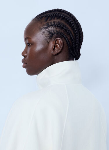 LN-CC® - Max Mara: Raglan Sleeve High-Neck Pullover - White Max Mara Raglan Sleeve High-Neck Pullover White max0266054