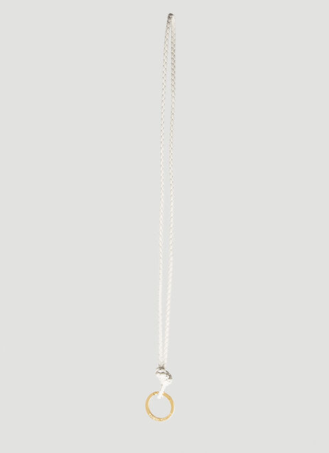 Jacquemus Intreccio Lanyard Keyring Brown jac0254090