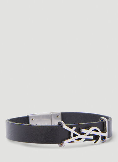 Saint Laurent Monogram Bracelet Black sla0354001