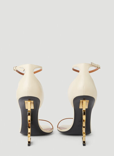 Saint Laurent Opyum Heeled Sandals Cream sla0251152