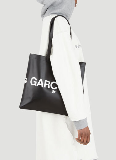 Comme des Garçons Wallet Logo Tote Bag Black cdw0346016