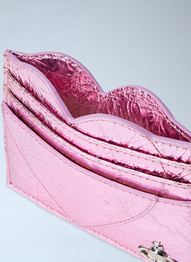 Vivienne Westwood Metallic Card Holder Pink vvw0264081