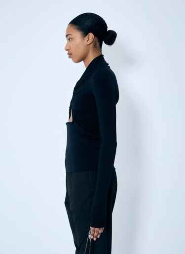 Rick Owens 镂空上衣  黑色 ric0259011
