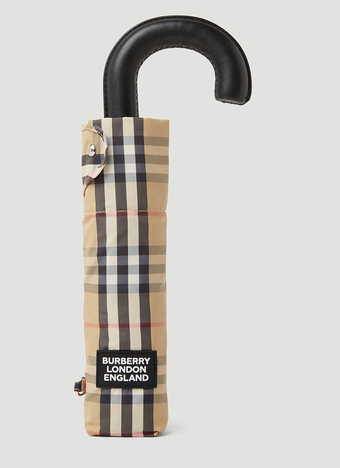 Burberry トラファルガーチェック 折りたたみ傘 パープル bur0254009