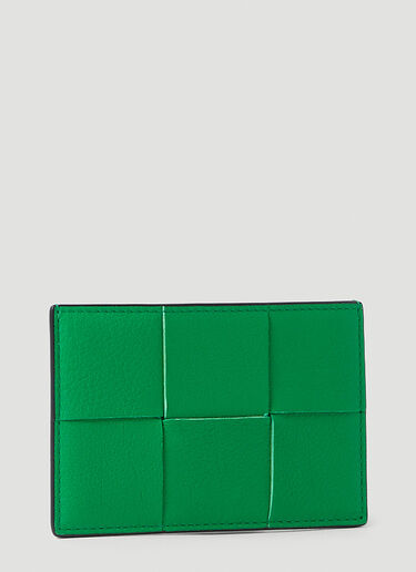 Bottega Veneta Intreccio Card Holder Green bov0149055