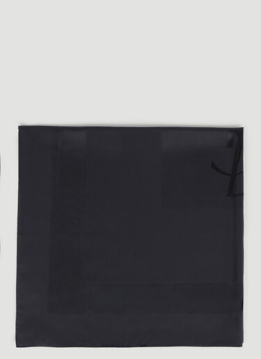 Saint Laurent Logo Scarf Black sla0252091