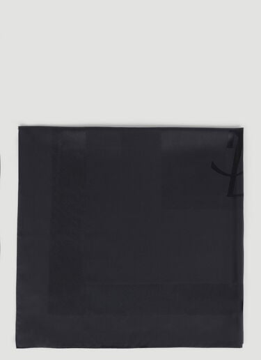 Logo Scarf Saint Laurent Logo Scarf Black sla0252091