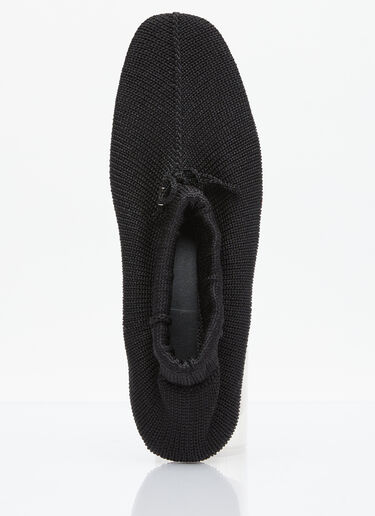 TOTEME The Knitted Ballerina Flats Black tot0256029