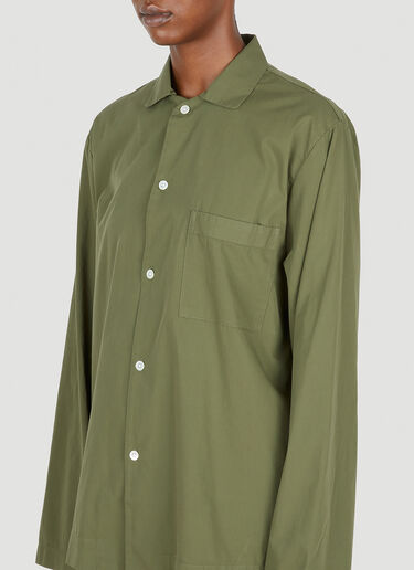 Tekla Classic Pyjama Shirt Green tek0350015