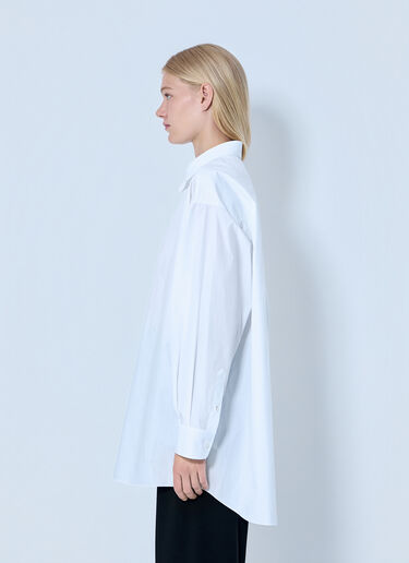 The Row Luka Cotton Shirt White row0264102