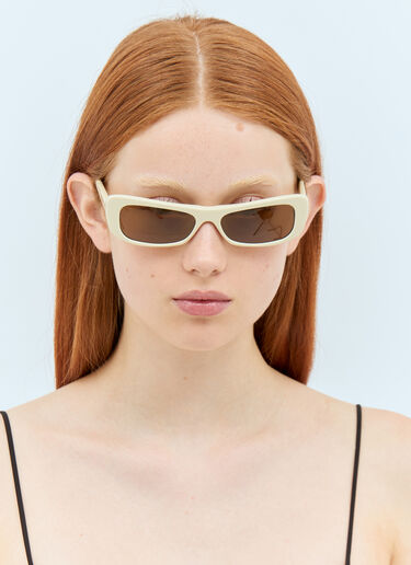 Jacquemus 레 뤼네트 카프리 선글라스  크림 jas0258005