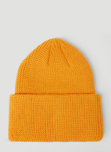 The North Face Logo Patch Beanie Hat Orange tnf0154015