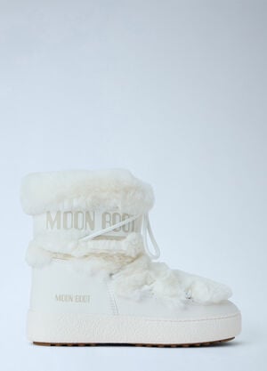 Moon Boot Ltrack Faux Fur Waterproof Boots White mnb0366025