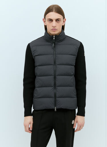 Moncler 衬垫拉链开衫 黑色 mon0158029
