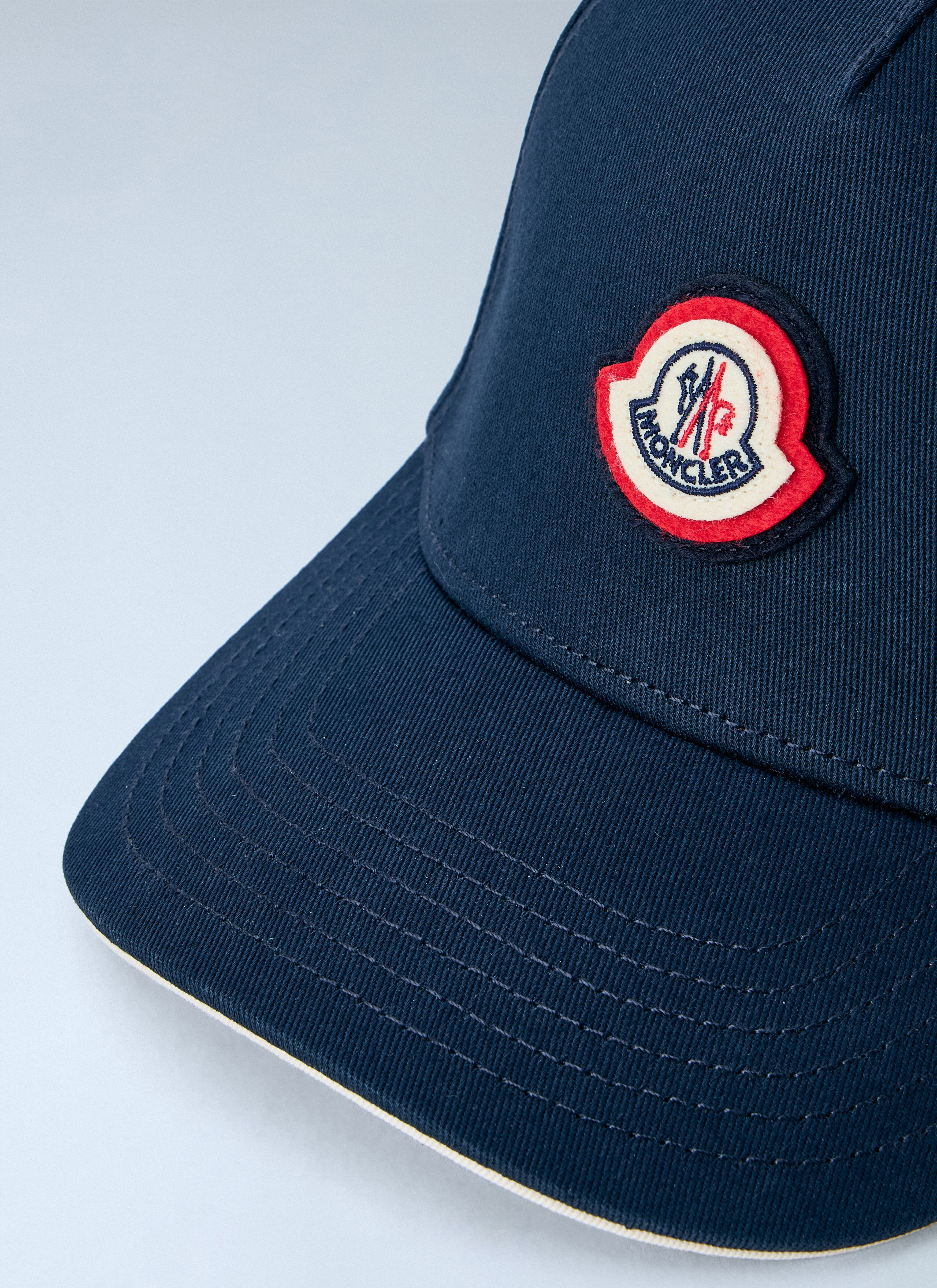 Moncler Men's' Embroidered Logo Baseball Cap in Blue | LN-CC®