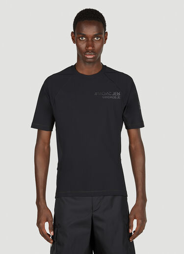 Moncler Grenoble Logo Patch T-Shirt Black mog0151005