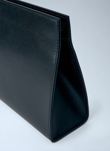 Jacquemus Le Salon Leather Shoulder Bag Black jac0264041