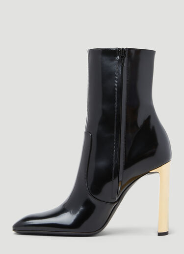 Saint Laurent Auteuil High Heel Boots Black sla0253056