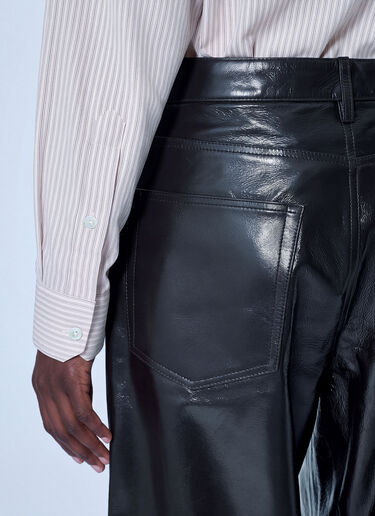 RÓHE Bruun Lacquer Baggy Trousers Brown roe0266015