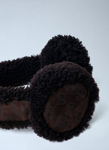 GG Ear Muffs Gucci GG Ear Muffs Dark Brown guc0261048