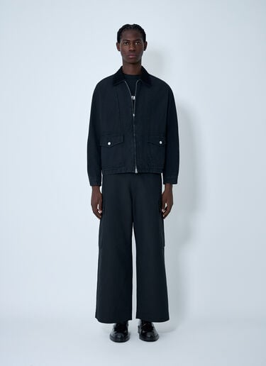 Zip-front Jacket in Cotton Twill Comme des Garçons Homme Zip-front Jacket in Cotton Twill Black cdh0162005