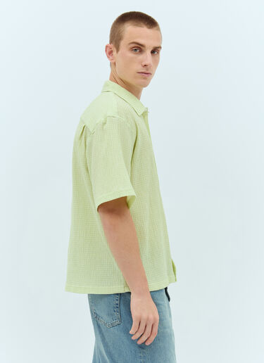 Stüssy Flat Bottom Crinkled Shirt Green sts0157005