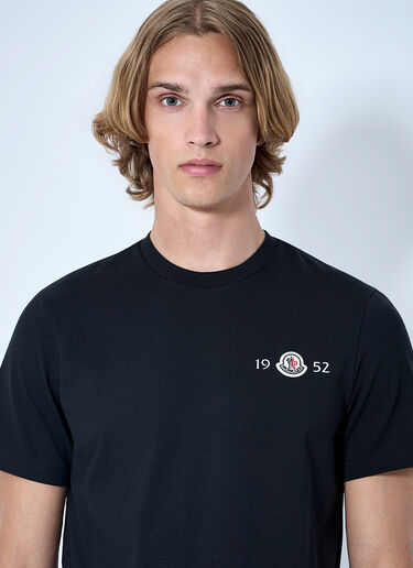 LN-CC® - Moncler: Crewneck Logo T-Shirt - Black Moncler Crewneck Logo T-Shirt Black mon0165015