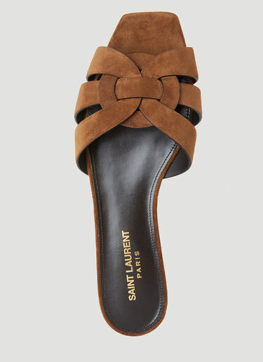 Saint Laurent Tribute Sandals Brown sla0253053