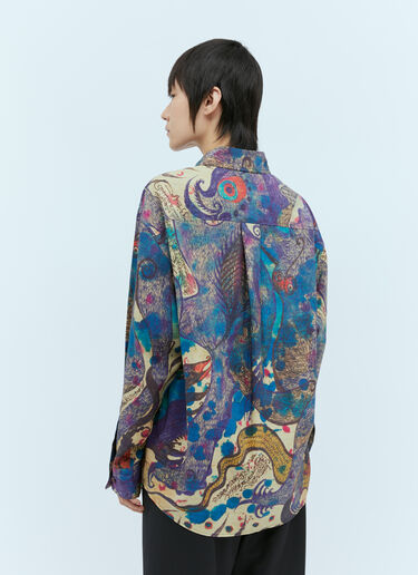 Angkasapura ロングスリープシャツ Lemaire Angkasapura ロングスリープシャツ ブルー lem0254004