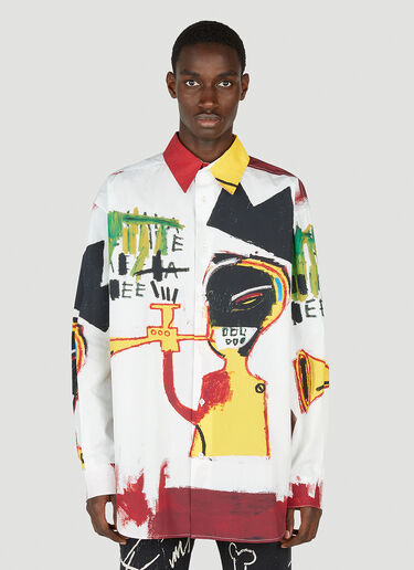 Honey Fucking Dijon Basquiat Overshirt White hdj0352017